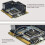 2   PCI-E PCI Express Vers  3.0 Carte D'Extension de Disque Dur avec Câble  pour Ordinateur PC 2