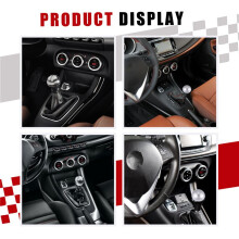 6 Speed Matte Gear Shift Knob Cap Cover Shifter Lever Handball Case Cover for Giulietta 2010- 55346345