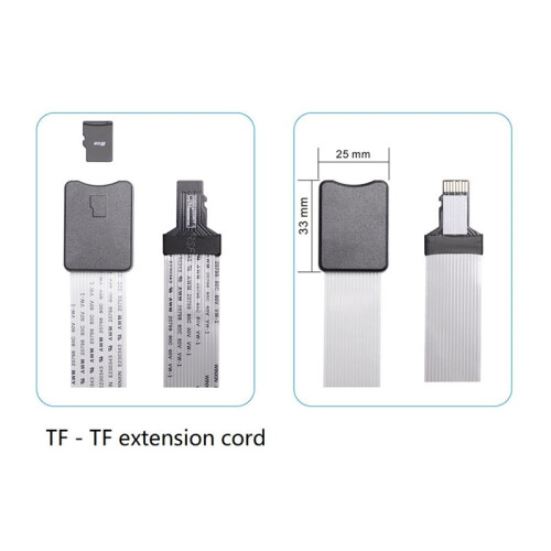 25CM Micro- to Micro- Card Extension Cable TF Memory Card Reader Extension Adapter Cable for 3D Printer 2