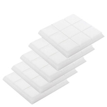 Panneaux de Mousse Acoustique, Lot de 5 30X30X5Cm Mushroom Studio Wedge Tiles, Sound Panels Sound Proof Foam Panels,White