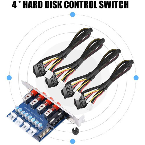 HDD Power Control  Hard Drive Selector  Drive Switcher for Desktop PC Computer 2