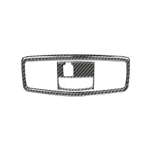 For Lancer 2008-2015 Carbon Fiber Car Front Reading Light Panel Lamp Sticker Cover Trim Frame Accessories,A