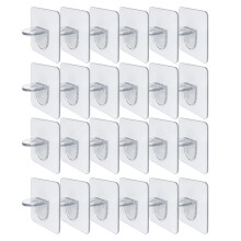 24 STÜCKE Schlagen Frei Regal StüTze Peg Selbstklebende Regale Clips für KüChenschrank Schrank Halterungen Schindel Schicht