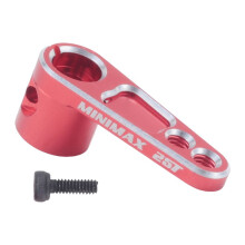BraçOs de DireçãO de Buzina Servo de AlumíNio 25T para CaminhãO de Esteira TRX4 RC, Vermelho