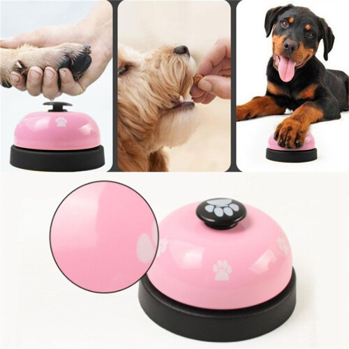 C Pet Call Bell Toy för Dog Interactive Pet Training Bell Leksaker Kattunge Valp Mat Foder PåMinnelse Utfodring Utfodring 1