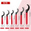 6 Pieces Spanner Wrench Set Adjustable Coilover Wrench Spanners Hook Wrenches Tools Coilover Wrench Steel Spanner 8