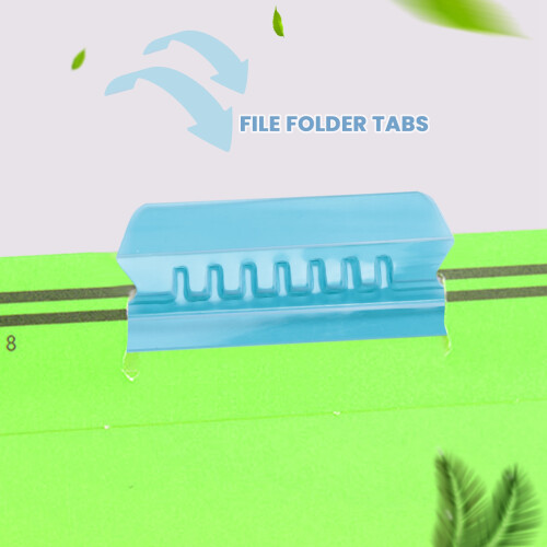 120 Sets Multicolor Hanging File Folder Tabs with Blank Inserts 2 Inches Plastic Hanging File Tabs for Hanging Folders 2