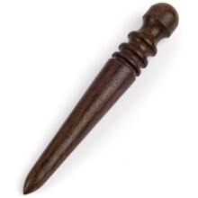 Leather Burnisher Tool Ebony Wood Leather  Burnisher Tapered Wooden Sticker Polished Grinding Tools with 4 Grooves