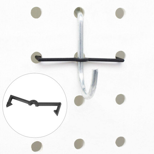 100 Peças de Plástico Pegboard Hook Lock Pegboard Display Hook Rack de Armazenamento 1