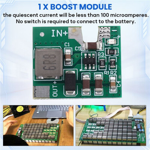 S9 + RT8537 Boost Module Hash Board ReparaçãO Power Boost Board 2A 3,7-5V um 14,2V 1