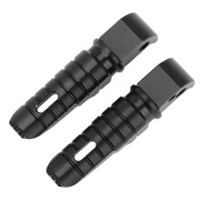 Rear Passenger Foot Peg Footrests for YZF R3 R25 XSR 700 900 YZF-R15 TMAX 560 500 530 DX SX XJ6(Black)
