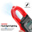 ANENG ST212 Digital Clamp Meter 400A Current True RMS  Plier Ammeter 6000 Multimeter  AC NCV Tester(Red) 7