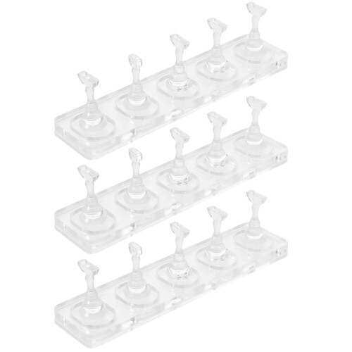 3Sets Transparenter Nageldisplayhalter Für Maniküre & Press-on Nägel