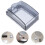 2Pcs Adhesive Black Plastic Waterproof Outlet Covers for Home Use 11