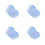 4Pcs Blue Nurse Costume Hats Breathable Cotton-Polyester Blend 9