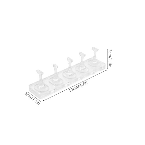 3Sets Transparenter Nageldisplayhalter Für Maniküre & Press-on Nägel 1