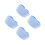 4Pcs Blue Nurse Costume Hats Breathable Cotton-Polyester Blend 10