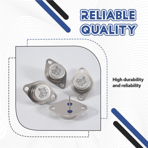 4 X 2N3055 15A 60V NPN AF Audio-Vermogenstransistor TO-3 2