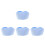 4Pcs Blue Nurse Costume Hats Breathable Cotton-Polyester Blend 5