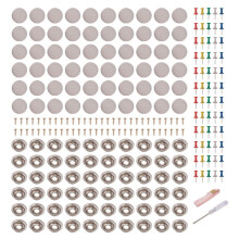60Pcs Diy Roof Lining Repair Kit Fix Sagging Headliner Pin Buckle Screw No Glue for Truck/Car Screw Ceiling Repair Gray