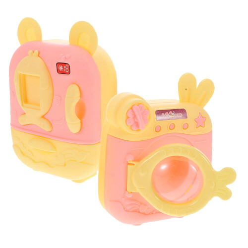 3Sets Mini Washing Machine Toy for Kids Realistic Playset Multicolor 1