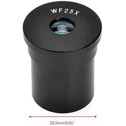Oculaire D'Installation D'Oculaire de Microscope Biologique Wf25X Taille 23.2Mm Champ de Vision 9Mm 2