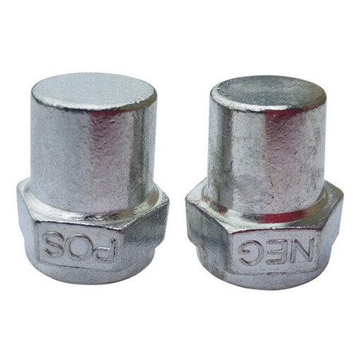 1 Pair 3/8inch Female Thread Positive Negative Battery Post Terminal Adapters Battery Cable Terminals 1