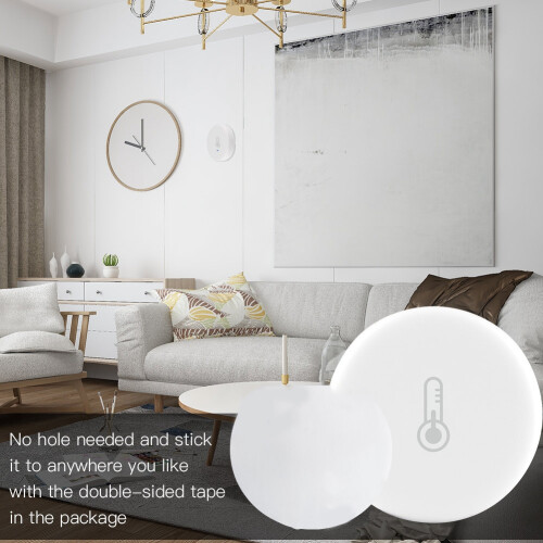 Tuya  ZigBee 3.0  Temperature and Humidity Sensor Battery Powered Security with Tuya  Life App Alexa(C) 2