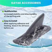 2 Stuks Kajak-Trackingvin, Opblaasbare Boot Haaienvin Stroomgebied Boordvin Bevestigingspunten PVC-Vervangingsaccessoires