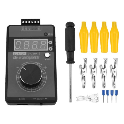 0/4-20MA  0-10V Signal Generator,Analog Generator with 4-Digit LCD Display,Accuracy 0.01,for PLC/Panel Testing