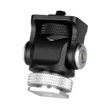 Hot Shoe Adjustable Monitor Holder Mount Camera Pan 360 Degree Tilt 180 Degree with Cold Shoe Mount and Tripod