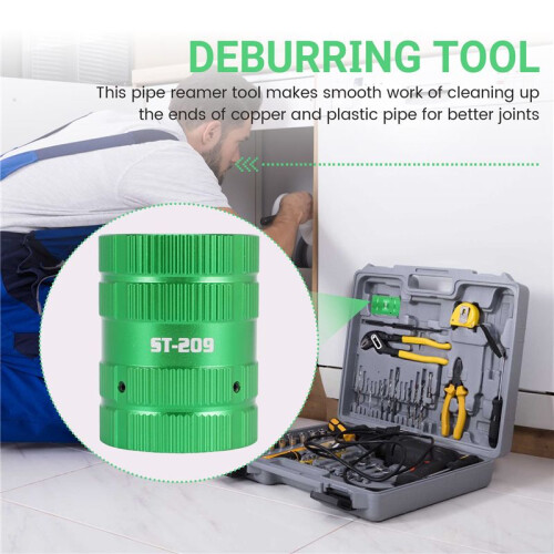 Pipe Reamer Tool [Plumbers Efficient Helper] Deburring Tool for Copper PVC Pipe Cleaner, Tubing and Pipe Reamer 1