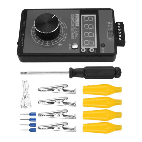 0/4-20MA  0-10V Signal Generator,Analog Generator with 4-Digit LCD Display,Accuracy 0.01,for PLC/Panel Testing 1