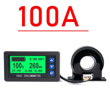 Batteriemonitor Hall Coulomb Meter 8-100V 100A Lifepo4 Blei-SäUre Li-Ion Lithium KapazitäT Leistungsanzeige