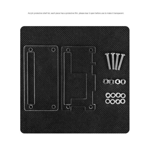 Capa AcríLica para Orange Pi Zero 2W Orange Pi Zero 2W Capa Protetora para Placa MãE com Dissipadores de Calor CompatíVeis 2