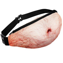 Funny Gift Gifts, 3D Men Beer Belly Dad Bag Waist Packs,Waterproof Fanny Pack