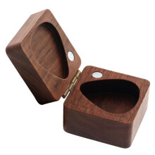 BoîTe de Rangement pour MéDiators en Noyer, Support Organisateur pour Basse, UkuléLé, Accessoires pour Instruments de Musique, Cadeaux