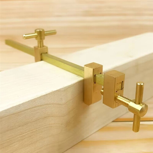Woodworking Wood Clamp, Brass Parallel Clamp Fast Fixed Clip Auxiliary Fixture Splicing Board Positioning Panel 36cm 2