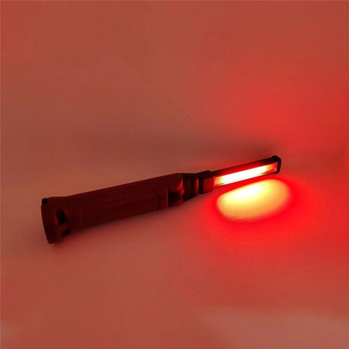 Work Light 180 Folding Flashlight USB Rechargeable Portable Camping Emergency Repair Spotlight with Hanging Hook B 2