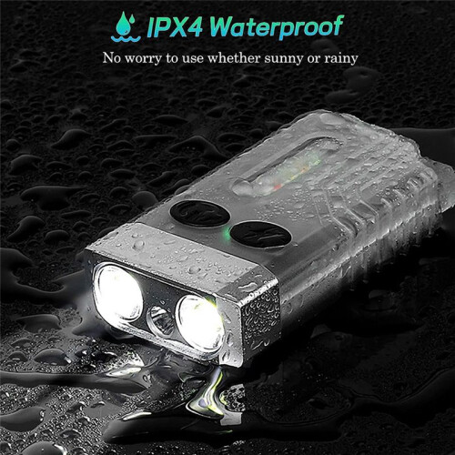 LED Keychain Flashlight, Rechargeable Pocket Torch with 14 Modes 1000LM Small Powerful Torch IPX4 2