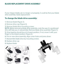 Blade Drive Assembly Lever Replacement Blade for Pet AG, SMC,AGC, AGRC, AGR+, AGCL,AGC Dog Clipper 2 Pcs