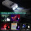 LED Keychain Flashlight, Rechargeable Pocket Torch with 14 Modes 1000LM Small Powerful Torch IPX4 6