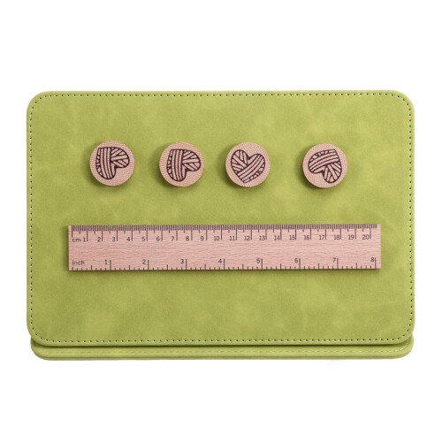 1 Set Braided Chart Clip Magnets Knitting Tool Magnetic Fold  Pattern Holder for Home Use PU Magnet Beech
