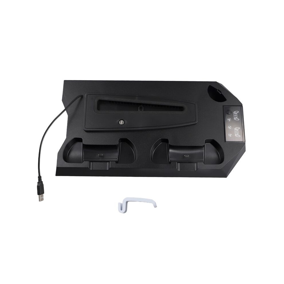 Vertical Cooling Stand For Ps5/Ps5 Slim Console Fast Charging Station For Playstation5 Gamepad Charging Dock Black 6032837123939