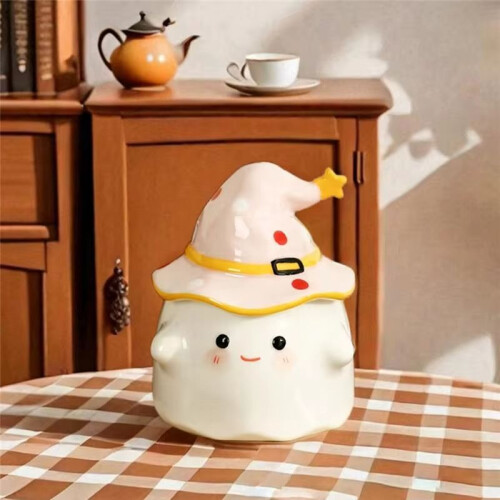 Halloween Mug Halloween  Pattern Cup  Pattern Cup Ceramic  Mug with Lid Cute 350ML for Halloween Home C 2