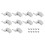 10Pcs Cabinet Cupboard Wardrobe LED Hinge Light  Sensor Lamp Warm White 1
