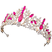 3Pcs Rosy Shining Headdress for Girls Bridal Decor Party and Birthday