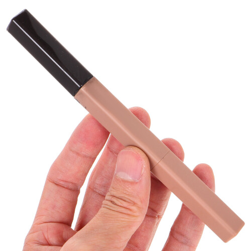 2Stk Dualseitiger Wasserfester Augenbrauenstift Schwarz Mit Gel 2
