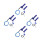 4Sets Gasgriff Blau Mit Kabel, Ergonomie Und Kill-Schalter 6