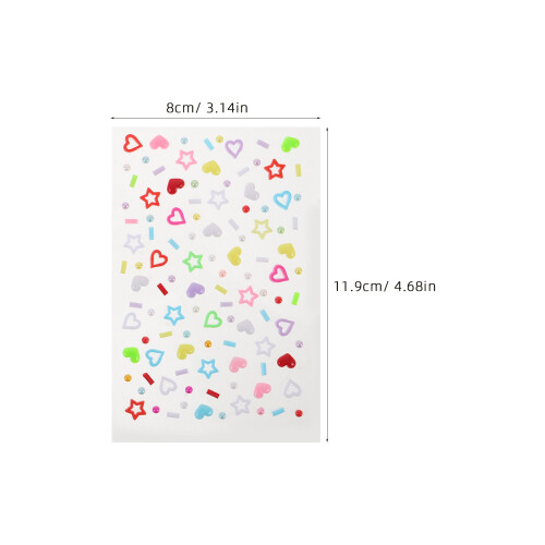 Gesichtsrhinestones Selbstklebende Schmuck Aufkleber 2